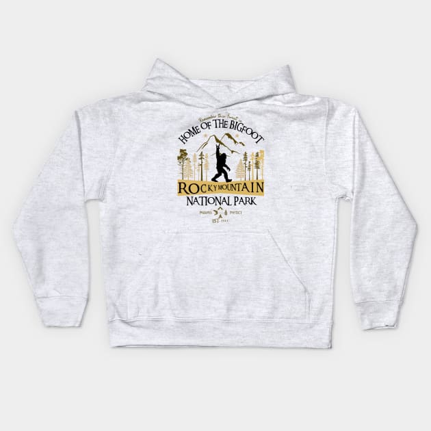 Rocky Mountain National Park Kids Hoodie by Xtian Dela ✅